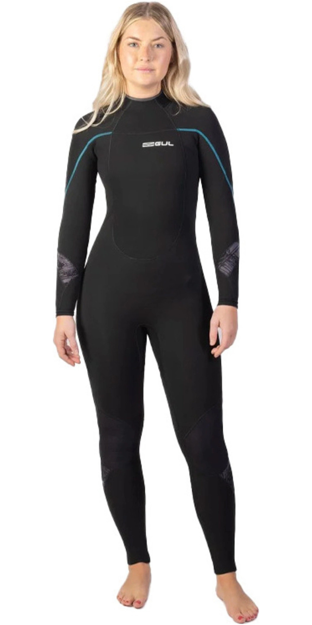 2025 Gul Womens Response 5/3mm GBS Back Zip Wetsuit RE1229-C1 - Black